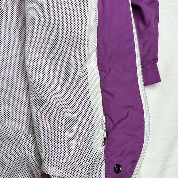 Storm Purple Ski Jacket with Elastic Cuffs and Attached Hood - Picture 7 of 9